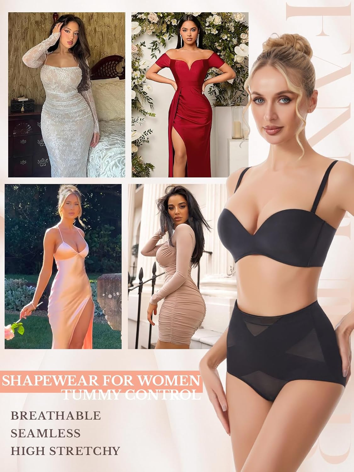 Fanguilar Tummy Control Shapewear for Women Body Shaper Panties Seamless Shapewear Compression Underwear Panty Girdle