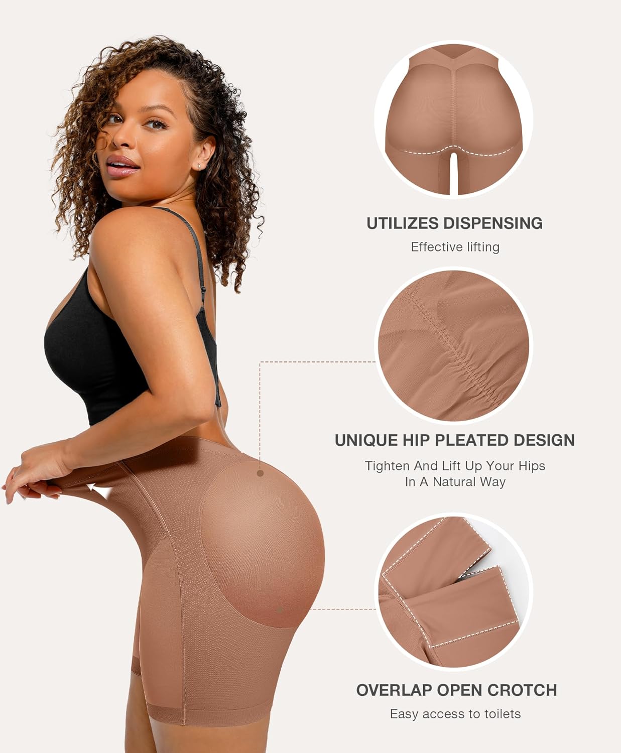 Alternative view of Lover-Beauty Tummy Control Shapewear Shorts for Women Butt Lifting Body Shaper Panties Underwear