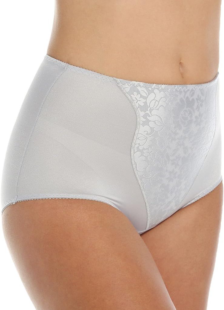Bali Womenu2019s Shapewear Double Support Light Control Brief with Lace Fajas 2-Pack DFX372