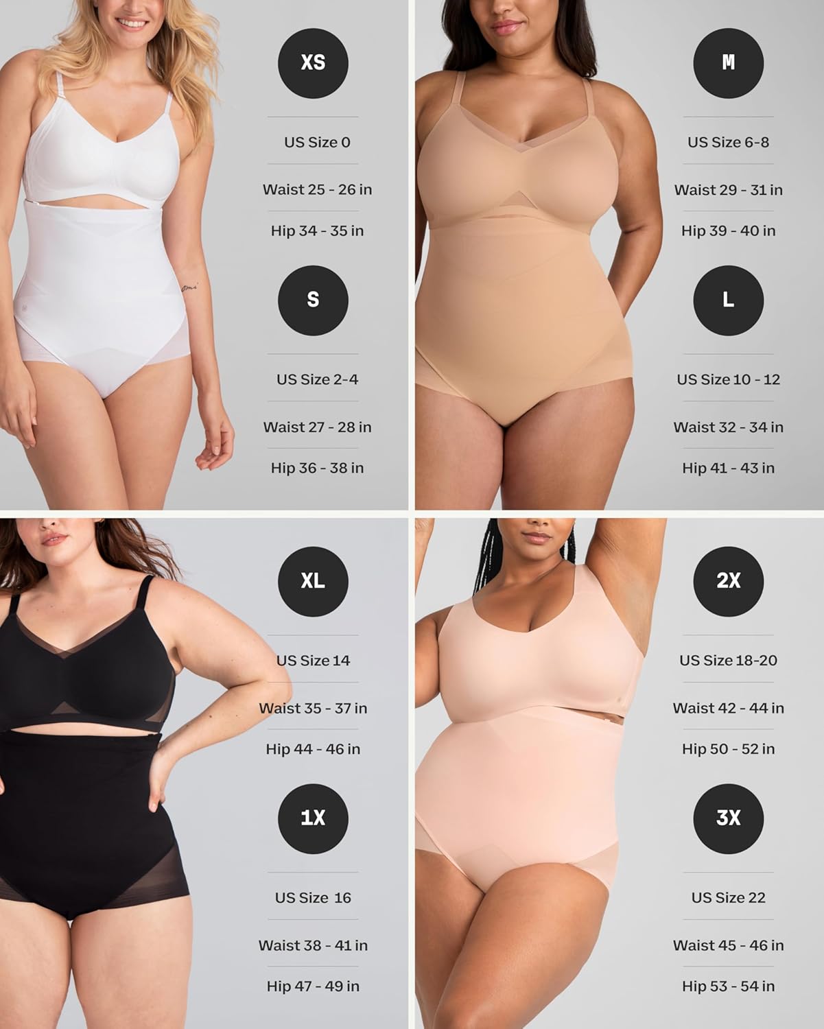 HONEYLOVE Shapewear for Women - SuperPower Brief - High Compression Waist Shaper