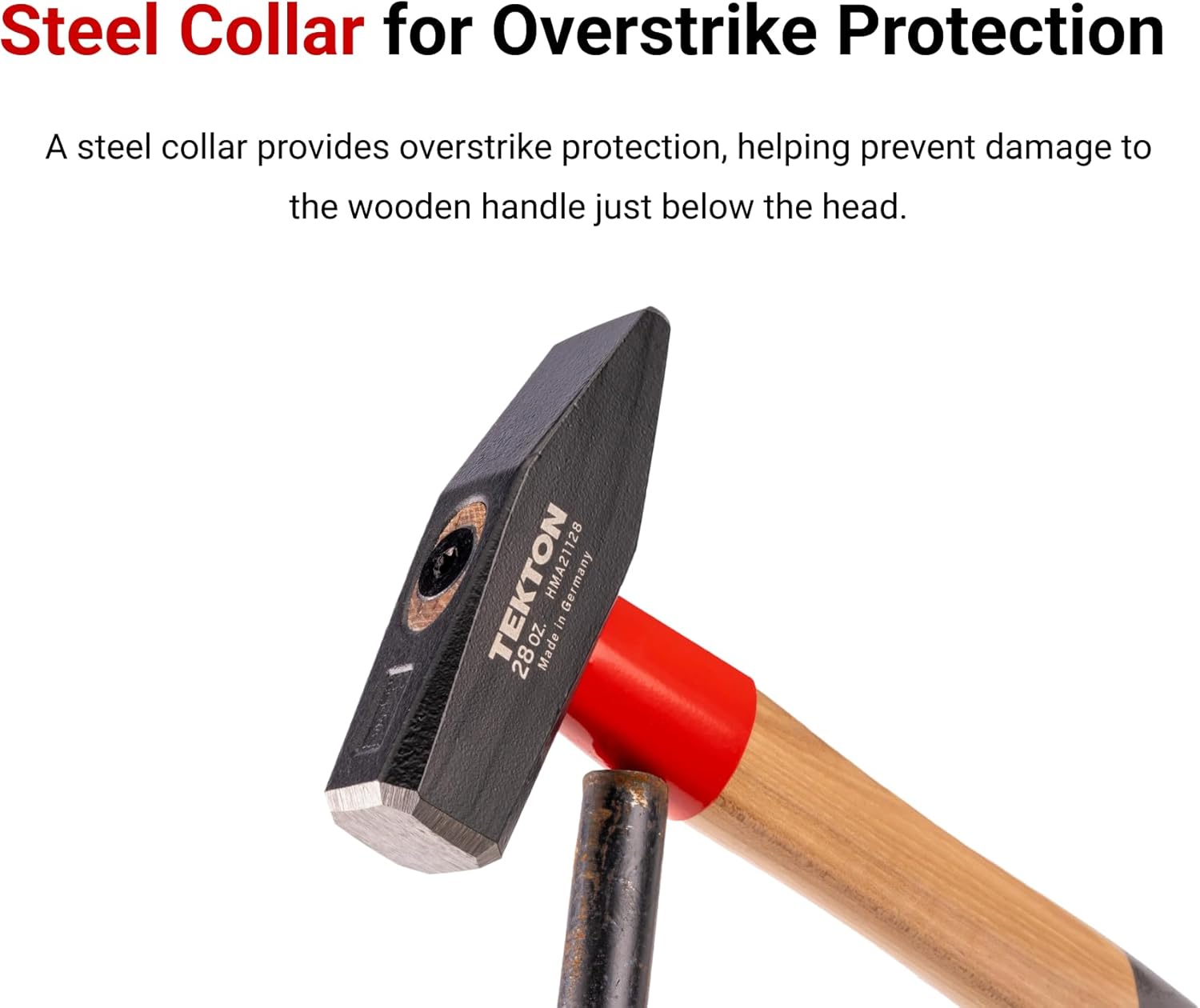 Alternative view of TEKTON 18 oz. Cross Peen Hammer | HMA21118