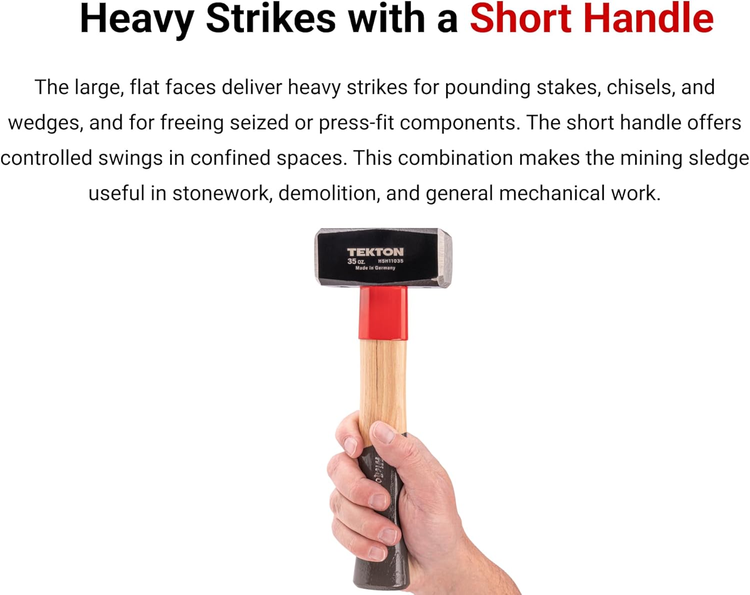 TEKTON 35 oz. Mining Sledge Hammer | HSH11035