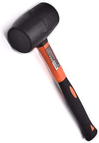 Alternative view of Edward Tools Rubber Mallet Hammer 16 oz - Durable Eco-friendly Rubber Hammer Head for Camping, Flooring, Tent Stakes, Woodworking, Soft Blow Tasks without Damage - Ergonomic Grip Handle