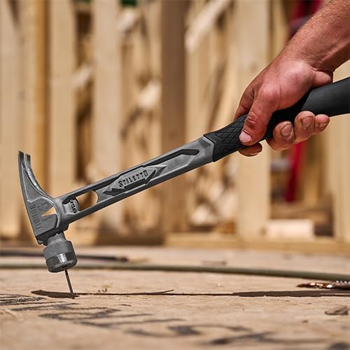 Stiletto TIB15MC 15 oz. Titanium TiBone Hammer Milled Face with Curved Handle