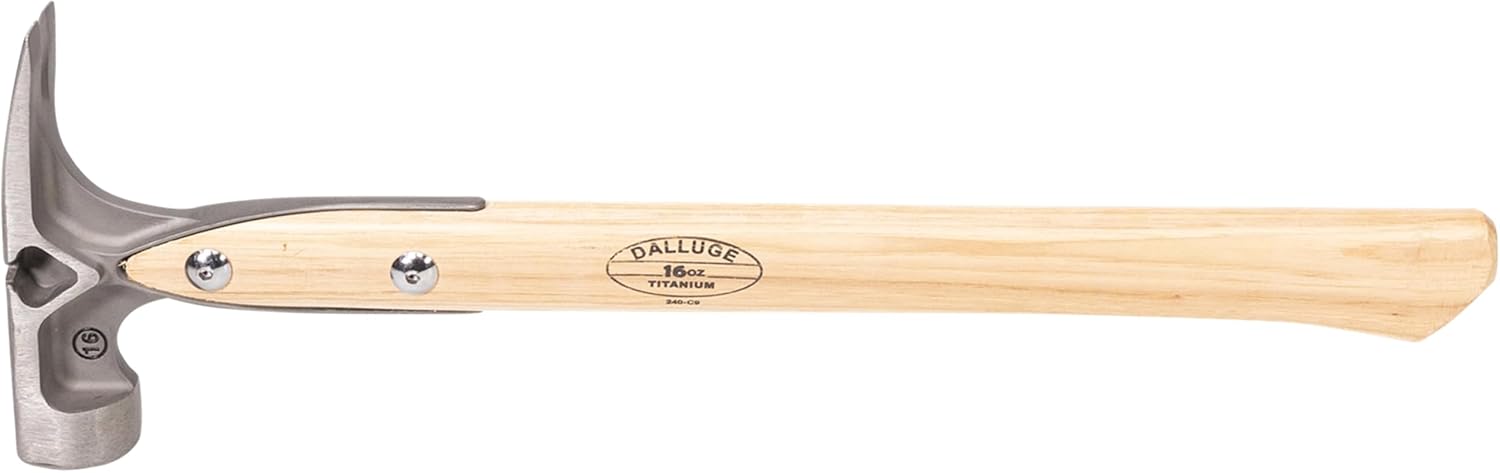 Alternative view of VAUGHAN DALLUGE 16 oz Titanium Hammer, Magnetic Nail Holder, Milled Face, VN07180