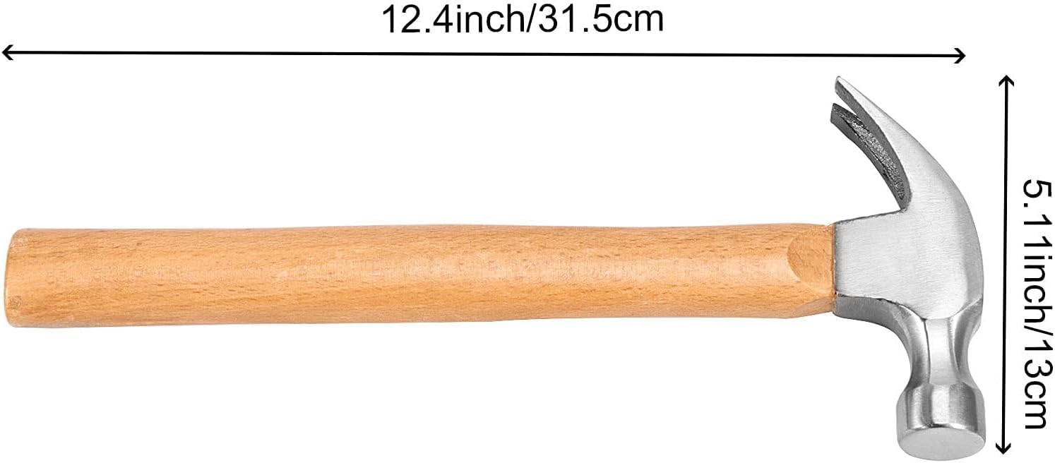 Alternative view of FUNSUEI 4 PCS 16 OZ Claw Hammer, Straight Claw Hammer, Carbon Steel Rip Claw Hammers with Wood Handle for Prying Nails, Woodworking, Repairing