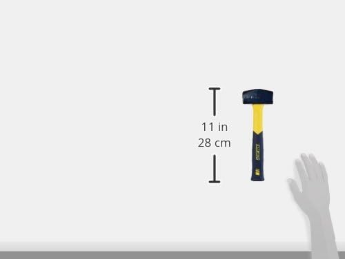 ESTWING Sure Strike Drilling/Crack Hammer - 2-Pound Sledge with Fiberglass Handle & No-Slip Cushion Grip - MRF2LB