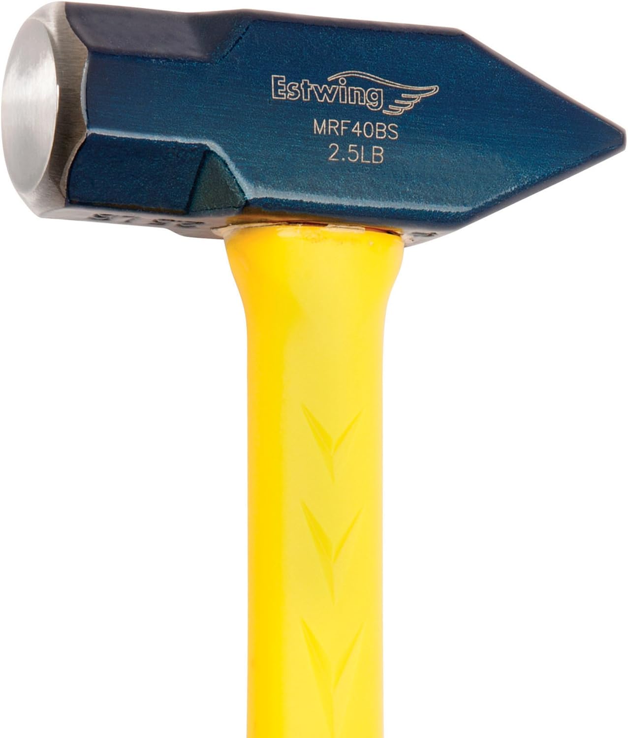 Alternative view of ESTWING Sure Strike Blacksmith's Hammer - 40 oz Metalworking Tool with Fiberglass Handle & No-Slip Cushion Grip - MRF40BS