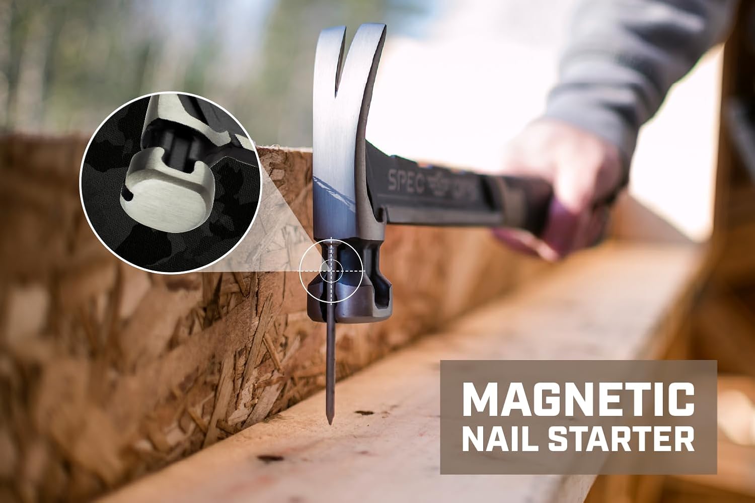 Alternative view of Spec Ops Tools Nailing Hammer, 16 oz, Rip Claw, Smooth Face, Shock-Absorbing Grip, 3% Donated to Veterans