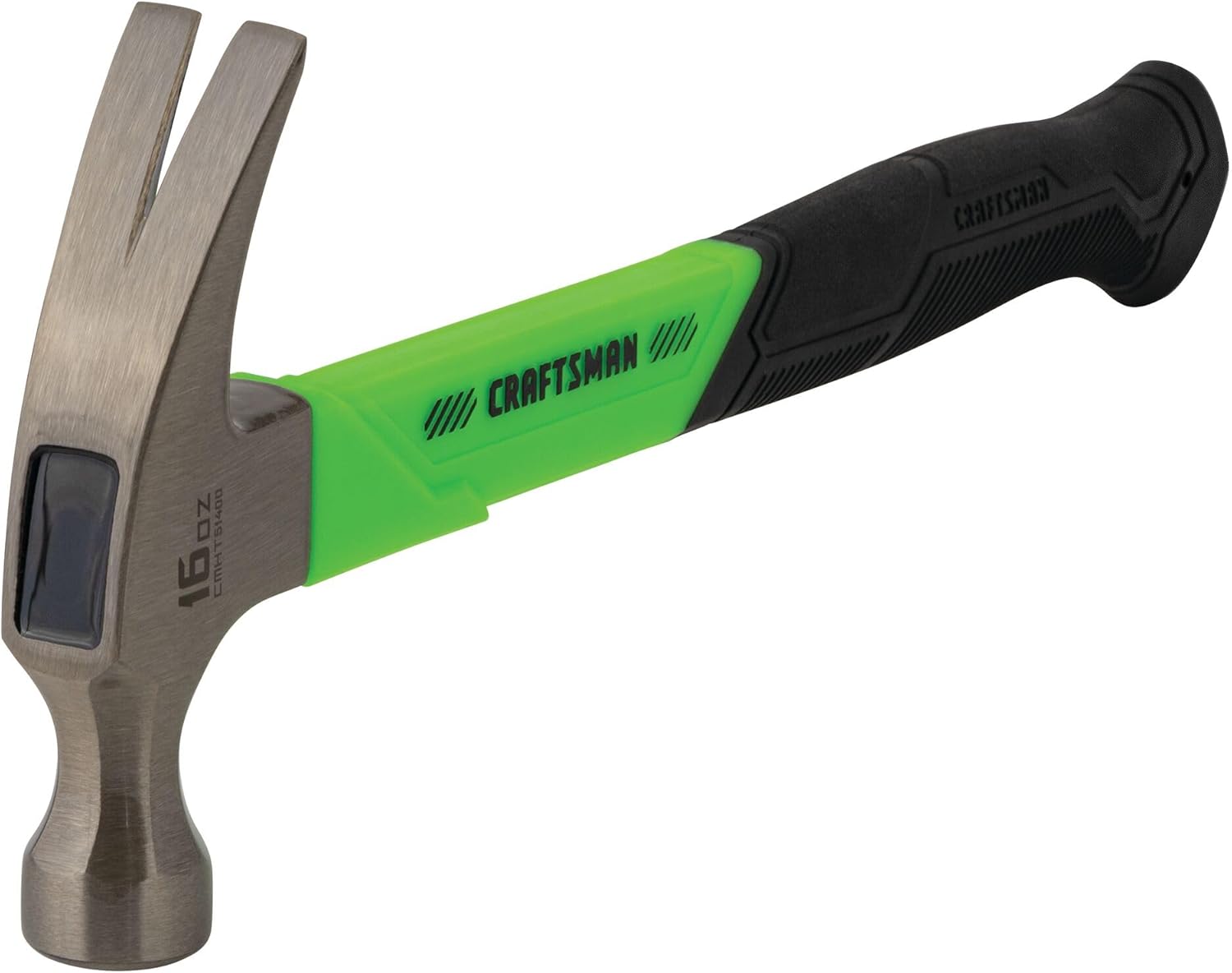 CRAFTSMAN High-Visibility General Purpose Hammer with Fiberglass Grip 16 OZ (CMHT51400)