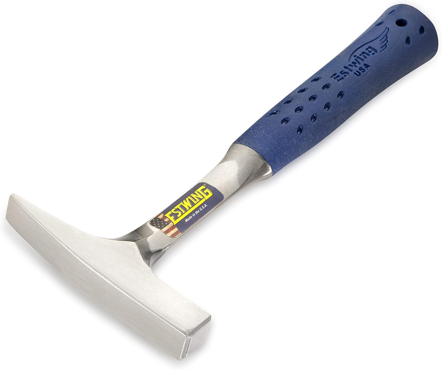 ESTWING Tinner's Hammer - 18 oz Sheet Metal Hammer with Forged Steel Construction & Shock Reduction Grip - T3-18