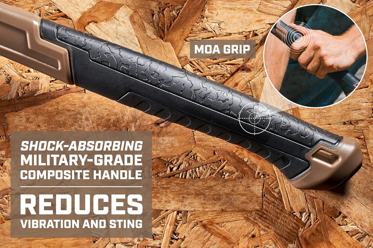 Alternative view of Spec Ops Tools 20 oz Fiberglass Hammer, 13 Inch, Rip Claw, Shock-Absorbing Grip, 3% Donated to Veterans