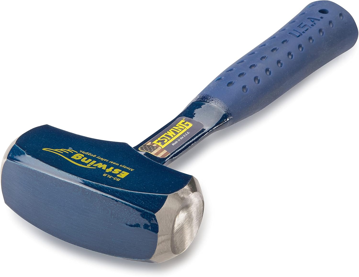 Alternative view of ESTWING Drilling/Crack Hammer - 3-Pound Sledge with Forged Steel Construction & Shock Reduction Grip - B3-3LB