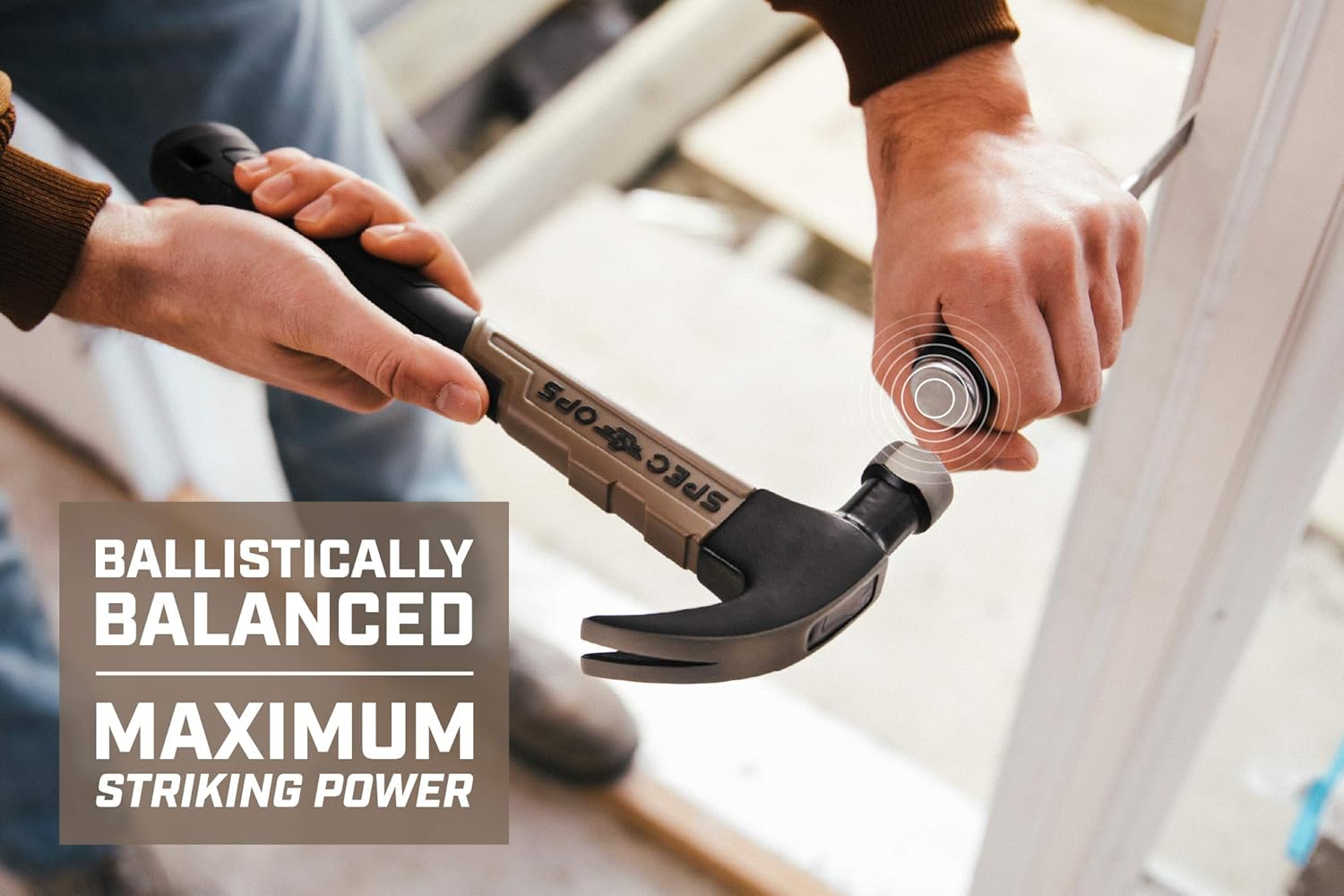 Alternative view of Spec Ops Tools Fiberglass Hammer, 16 oz, Curved Claw, Shock-Absorbing Grip