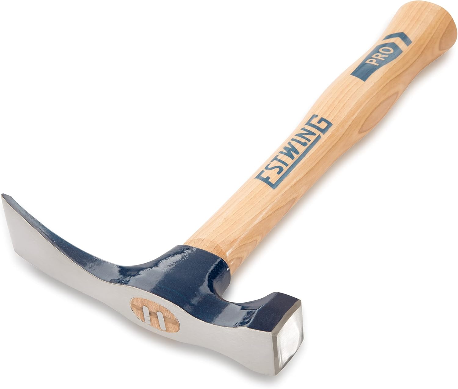 ESTWING Bricklayer's/Mason's Hammer - 21 oz Masonry Tool with Forged Steel Head & Hickory Wood Handle - EW6-21BL