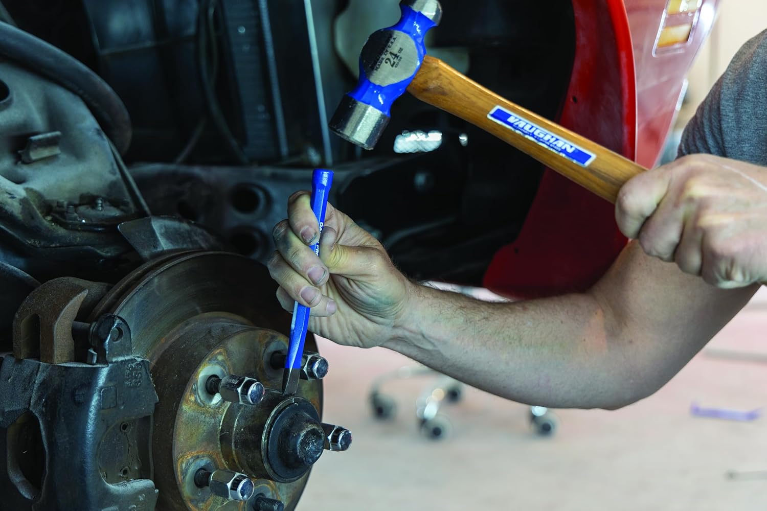 VAUGHAN Ball Pein Hammer, 4 oz, Hickory handle, American high carbon steel, TC504, VN15130