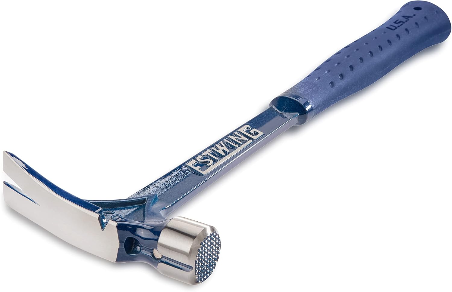 ESTWING Ultra Series Hammer - 19 oz Rip Claw Framing Hammer with Milled Face & Shock Reduction Grip - E6-19SM