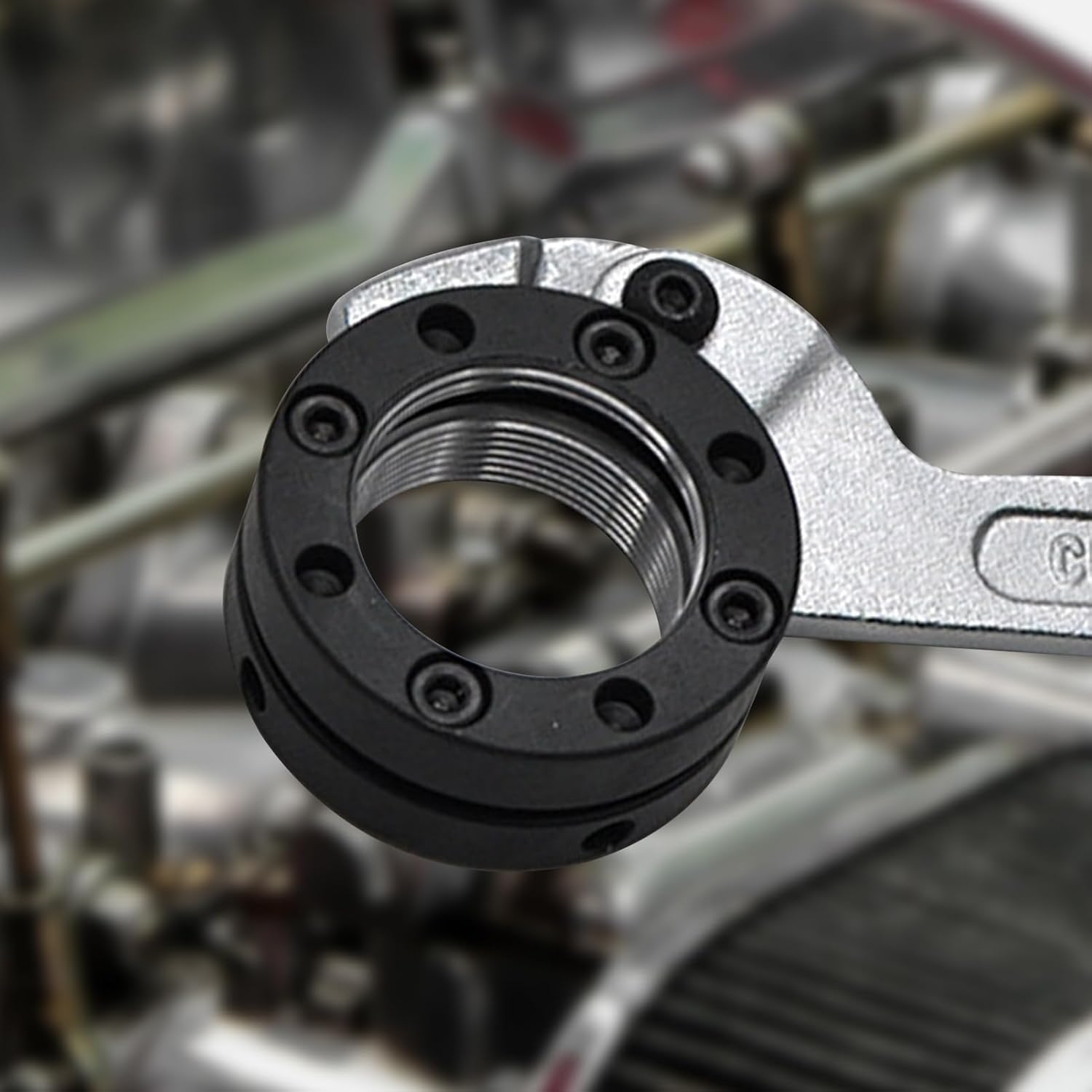 Adjustable C Spanner Hook Wrench Tool Adjustable Pin Spanner Wrench Tool for Mechanical Equipments Vehicles Tighten Lock Nuts & Bearings, Round Head, 3/4-2"(19-51mm), Chrome-Vanadium Steel