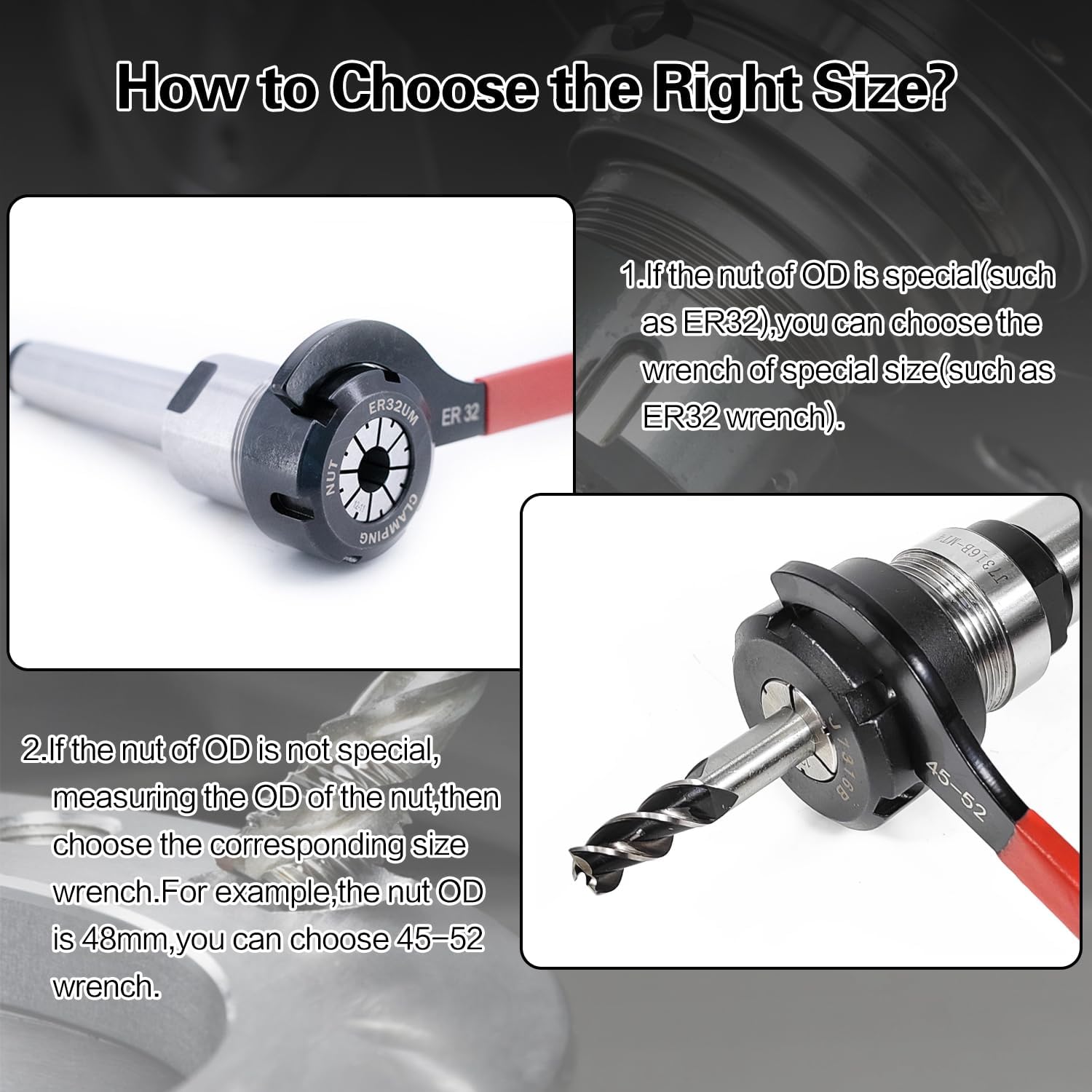 Alternative view of Mdvora 10pcs Coilover Spanner Wrench Set, for Suspension System and Shock Adjustment