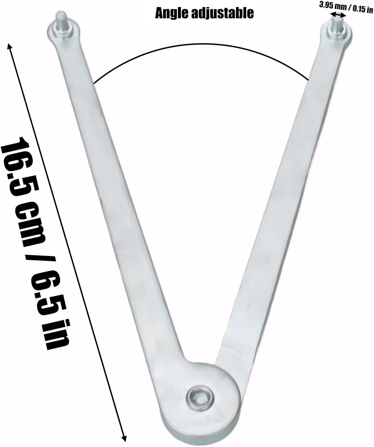 Universal Adjustable Angle Grinder Wrench Pin Spanner Locknut Wrench for Backing Pads on Angle Grinder and Round Nuts with Drilled Holes