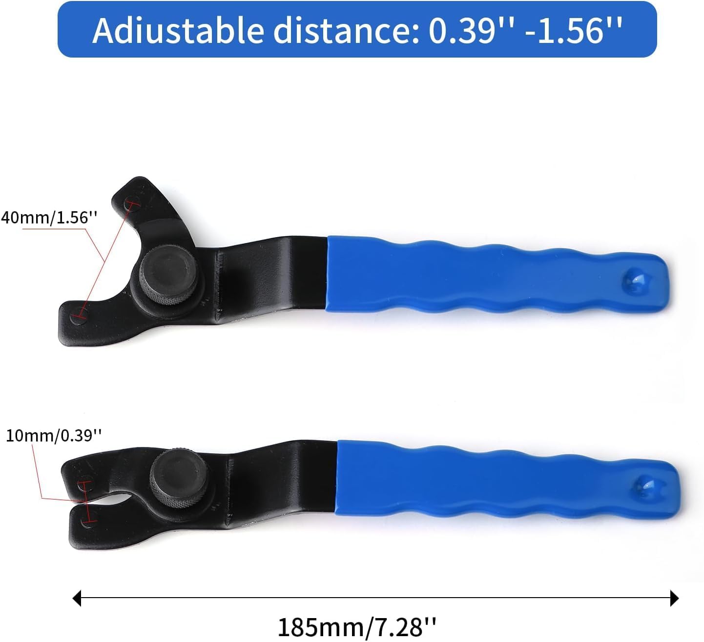 Golden Pearl Pin Spanner,Spanner Wrench for Grinder,Adjustable Pin Wrench for Angle Grinder Machine(Blue)