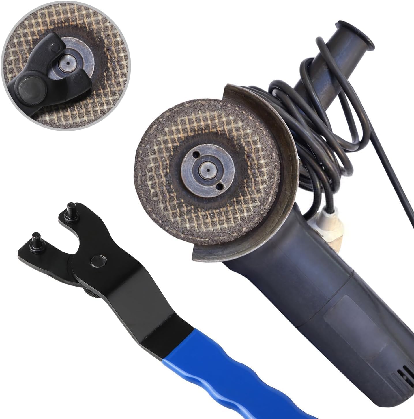 Alternative view of Golden Pearl Pin Spanner,Spanner Wrench for Grinder,Adjustable Pin Wrench for Angle Grinder Machine(Blue)