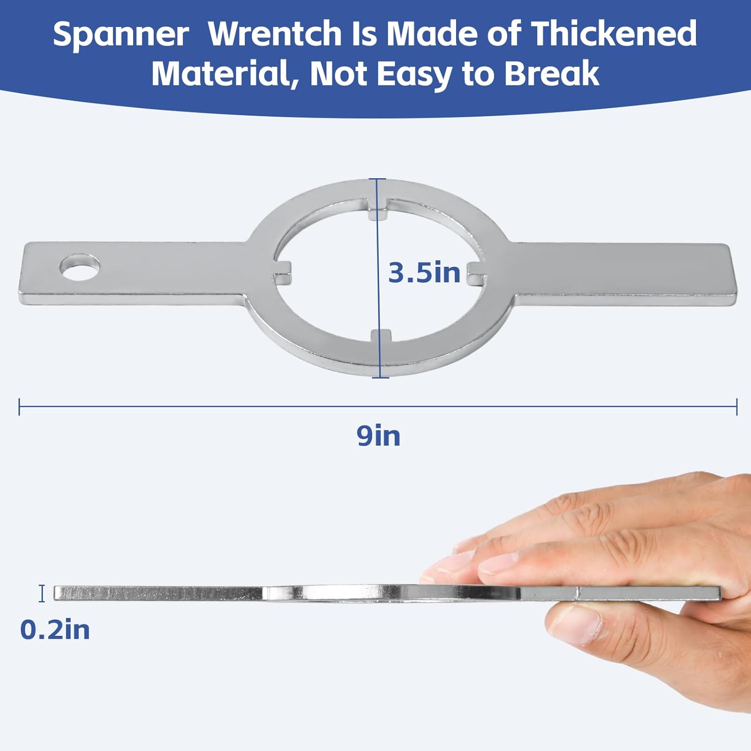 Spanner Wrench for Kenmore for Whirlpool Washer Steel 21366 Wrench Spanner Tub Nut Tool for Washer Machine Repair & Maintenance