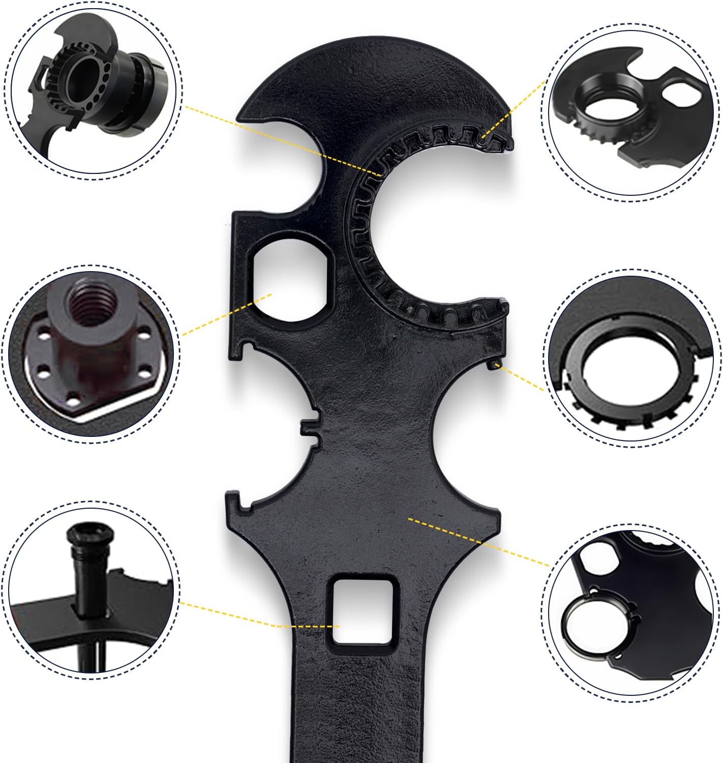 Alternative view of Lock Spanner Wrench for Nut Removal and Installation, Automotive Repairs, Equipment Maintenance Offering Excellent Performance Tasks from Home Repairs to Outdoor Projects