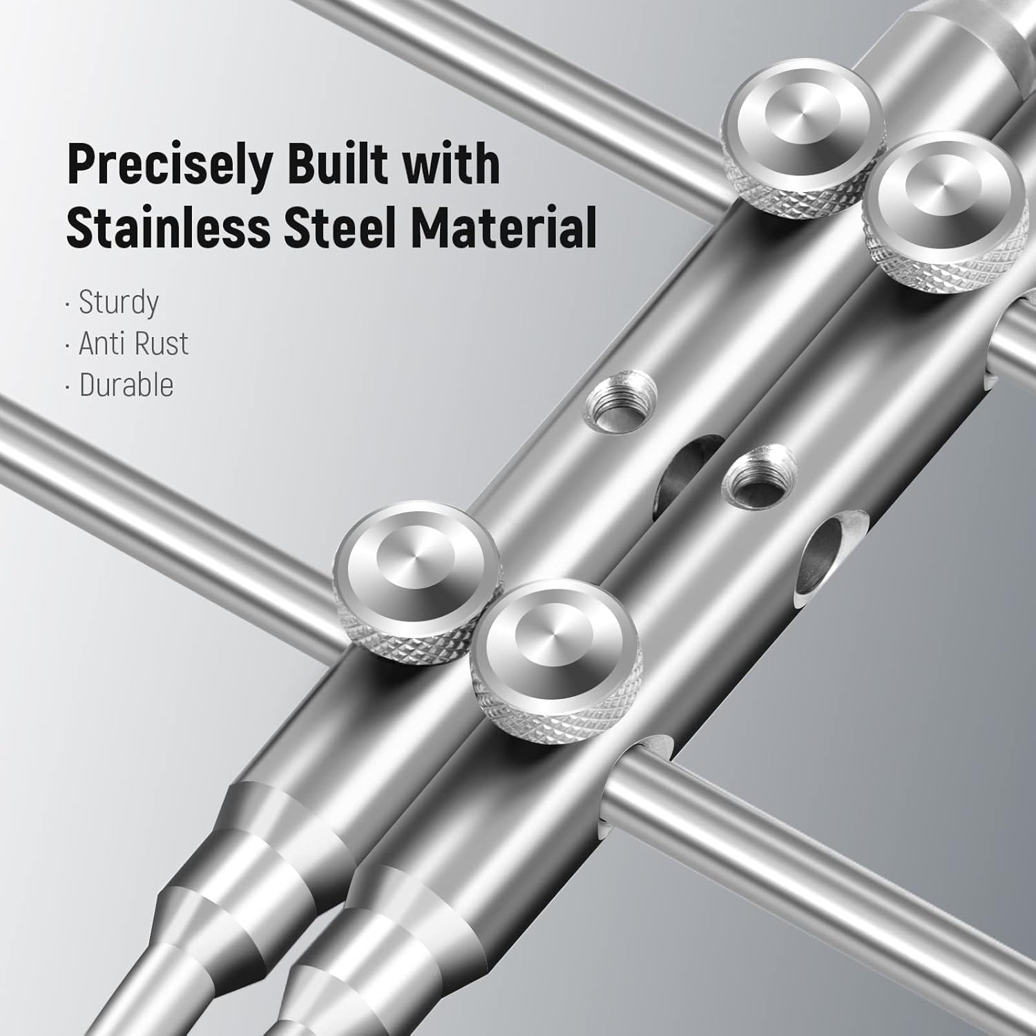 Alternative view of NEEWER Stainless Steel Lens Spanner Wrench, Professional Curved Double Sided Pointy/Flat Tips Lens Removal Tool with Four Screws, Lens Repairing Opening Wrench for DSLR Camera Lens, Telescope Lens