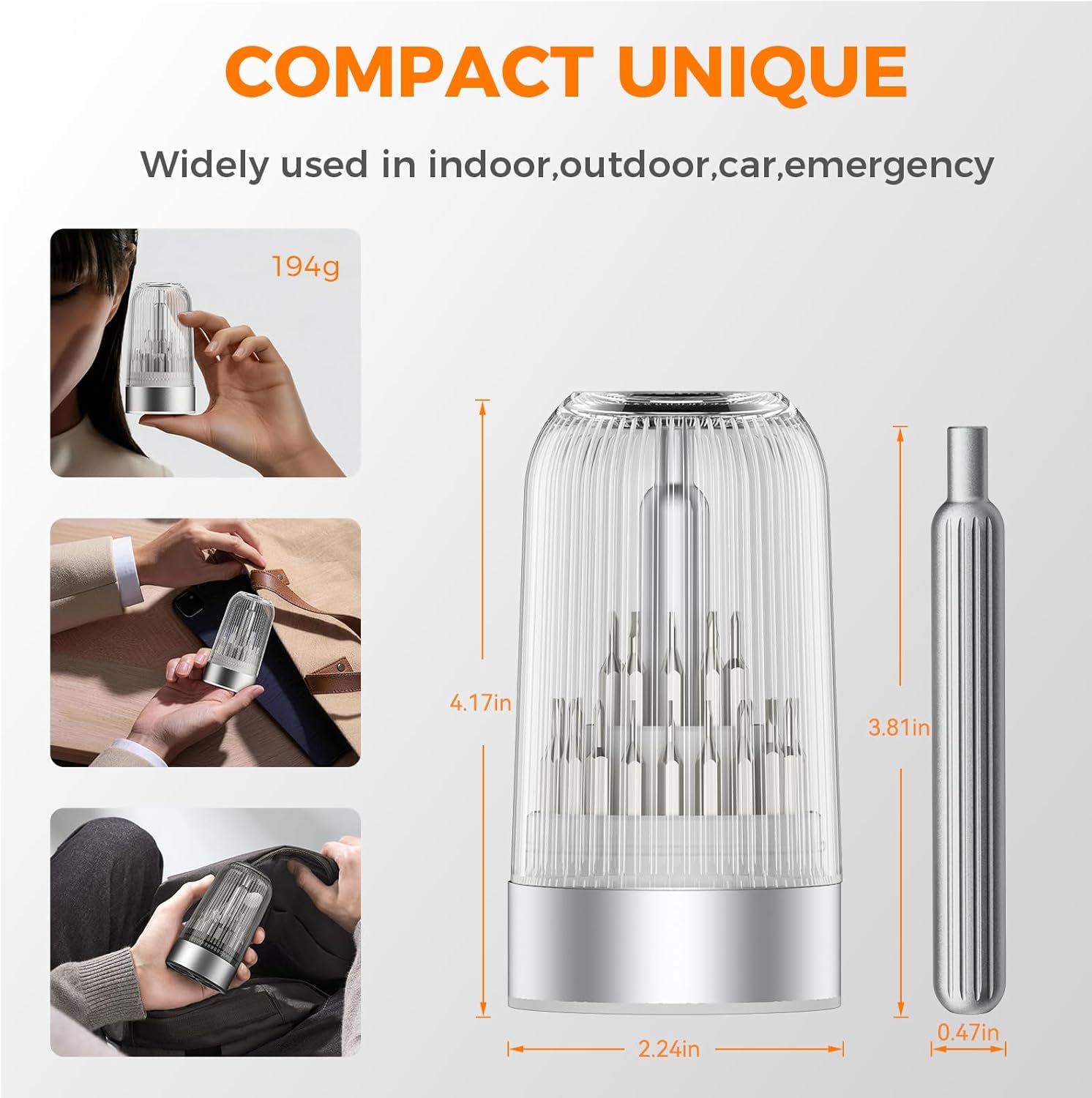 31 in 1 Mini Screwdriver Set,Magnetic Small Screwdriver Set,Professional Mini Bit Tool Set for Phone,Computer,Glasses,Watch,Laptop, Ring Doorbell,PS5,Switch,Prefect Gift for Men（Silver）