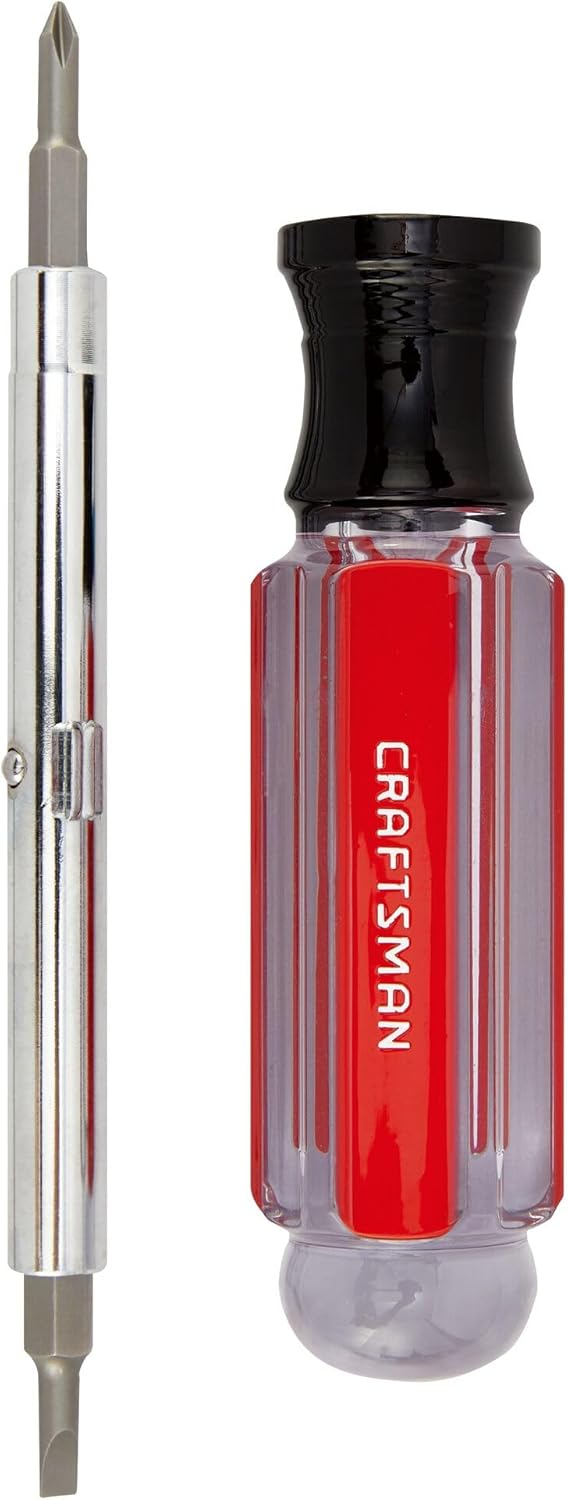 CRAFTSMAN Screwdriver Multi-Bit Set, 6 in 1, Acetate Handle (CMHT66052)