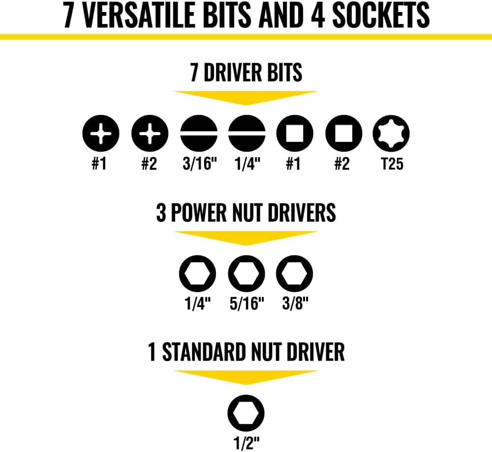 Alternative view of Klein Tools 32500HDRT KNECT Ratcheting Screwdriver, Multi-Bit Screwdriver / Nut Driver, Impact Rated 11-in-1 Tool with Phillips, Slotted, Square and Torx Tips