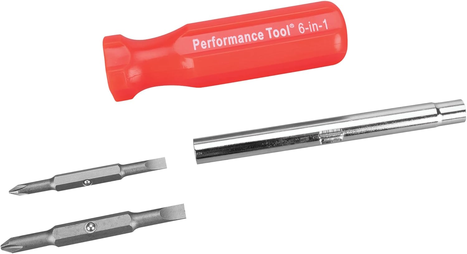 Alternative view of Performance Tool W975 6-in-1 Quick Change Screwdriver With Hex Torque Handle, Chrome Vanadium Steel