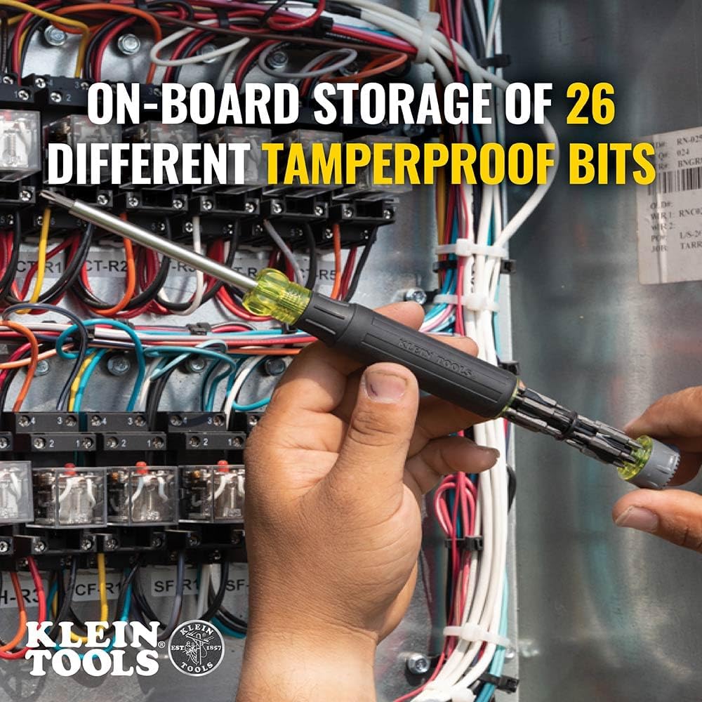 Alternative view of Klein Tools 32327 Precision Screwdriver Set, 27-in-1 Multi-Bit Screwdriver, Onboard Storage, Rare-Earth Magnet, Ideal for Terminal Blocks