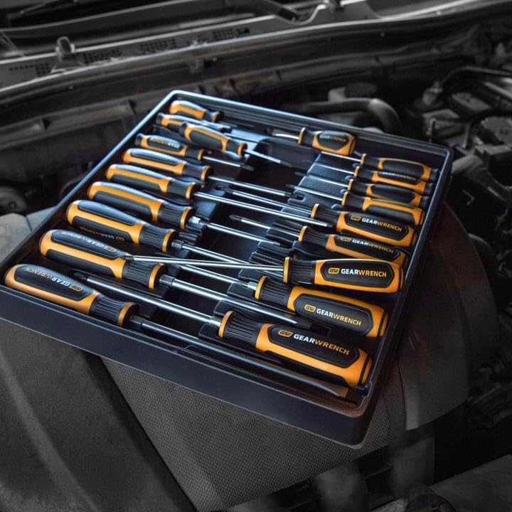 GEARWRENCH 20 Pc. Phillips/Slotted/Torx Dual Material Screwdriver Set - 80066H