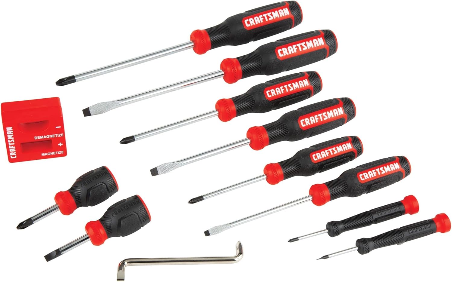 CRAFTSMAN Screwdriver Set, Bi-material, 12 Piece (CMHT65071N)