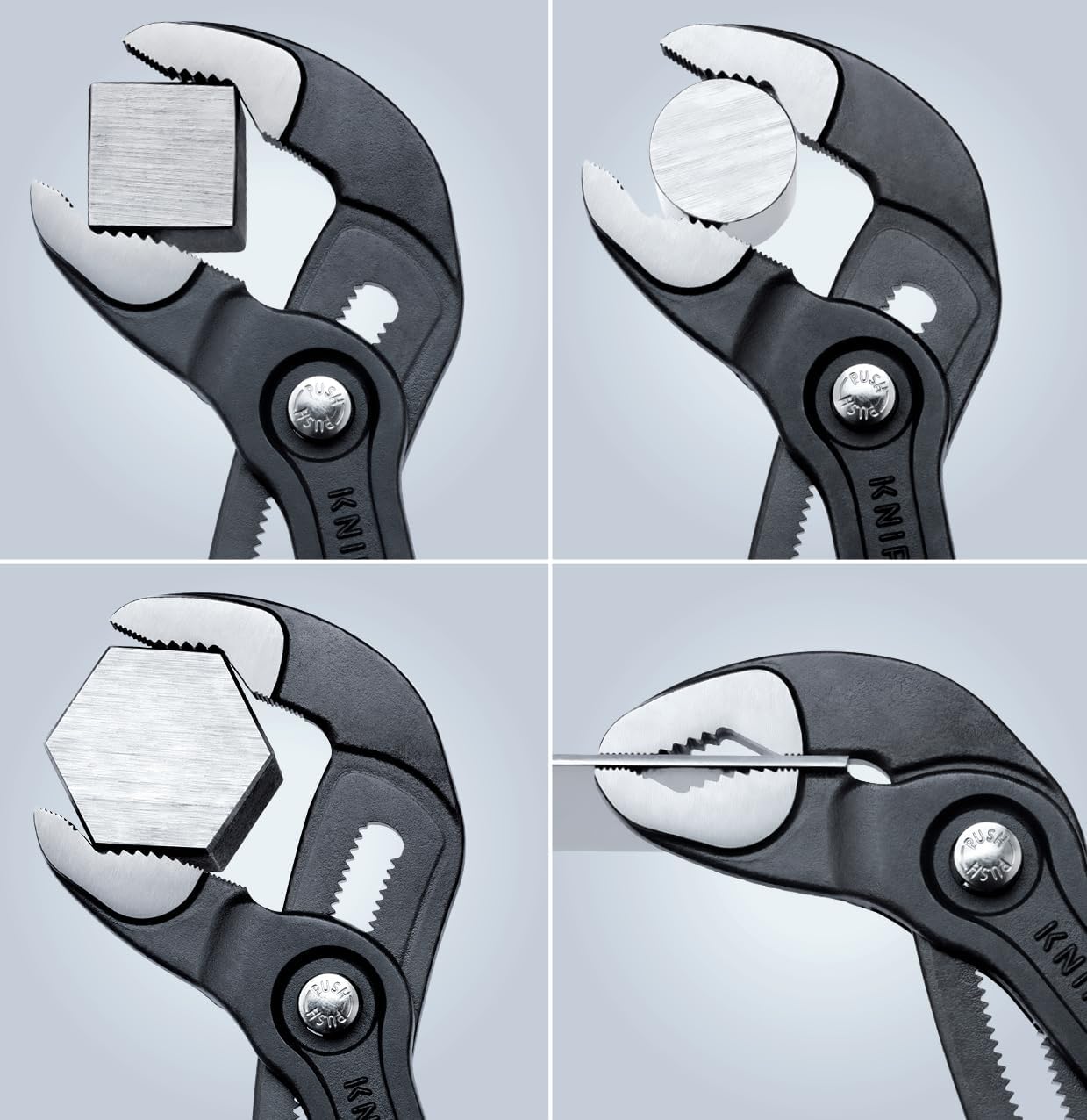 Alternative view of KNIPEX Tools 00 20 06 US1, Cobra Pliers 7, 10, and 12-Inch Set, 3-Piece