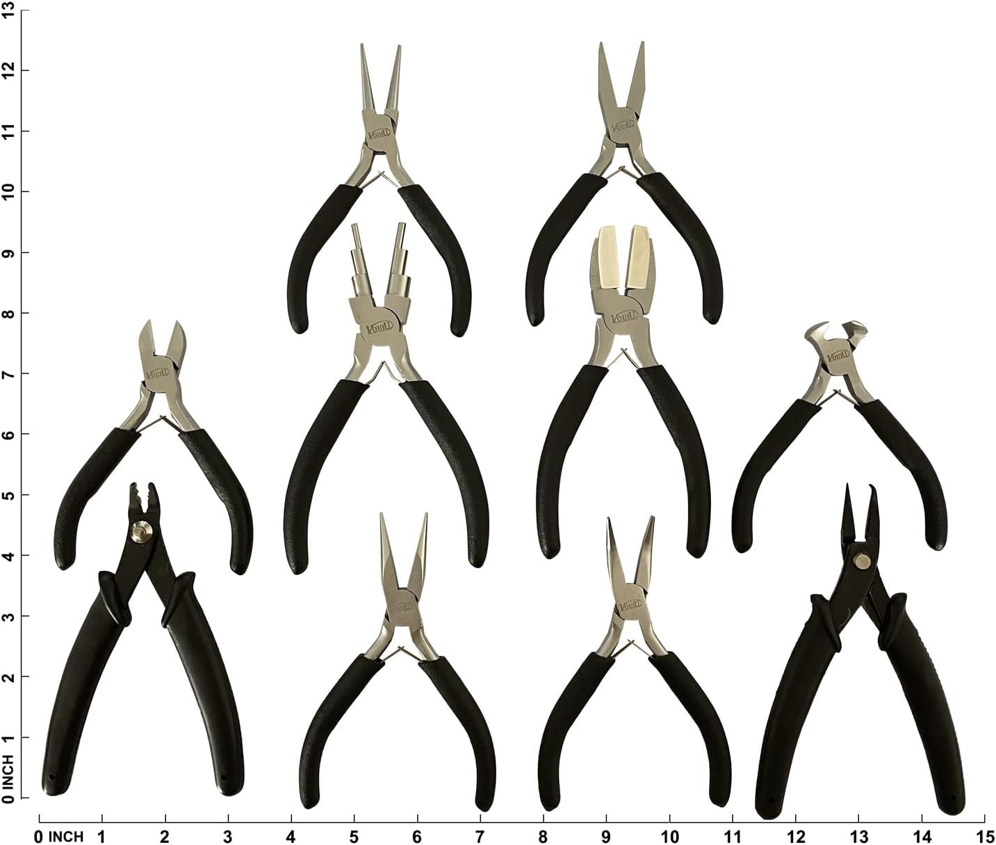 Alternative view of 10-Piece Jewelry Pliers Set Jewelry Making Tools