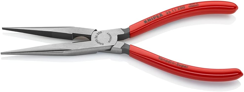 KNIPEX Tools 26 11 200 Long Nose Pliers With Cutter 8-Inch