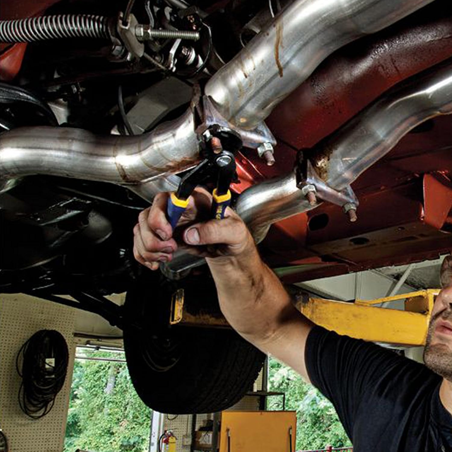 IRWIN VISE-GRIP Pliers, V-Jaw, 10-Inch, Press & Slide Button, Anti-Pinch, Anti-Slip (2078110)