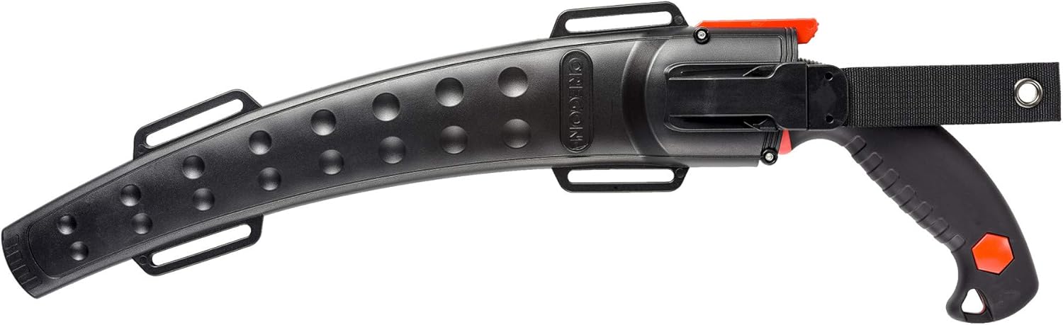 Alternative view of Oregon 13" Curved Premium Japanese High-Carbon Steel Hand Saw, Rust Proof Forestry/Pruning/Cutting Tool, Curved Blade with Scabbard Safety Sheath (600136)