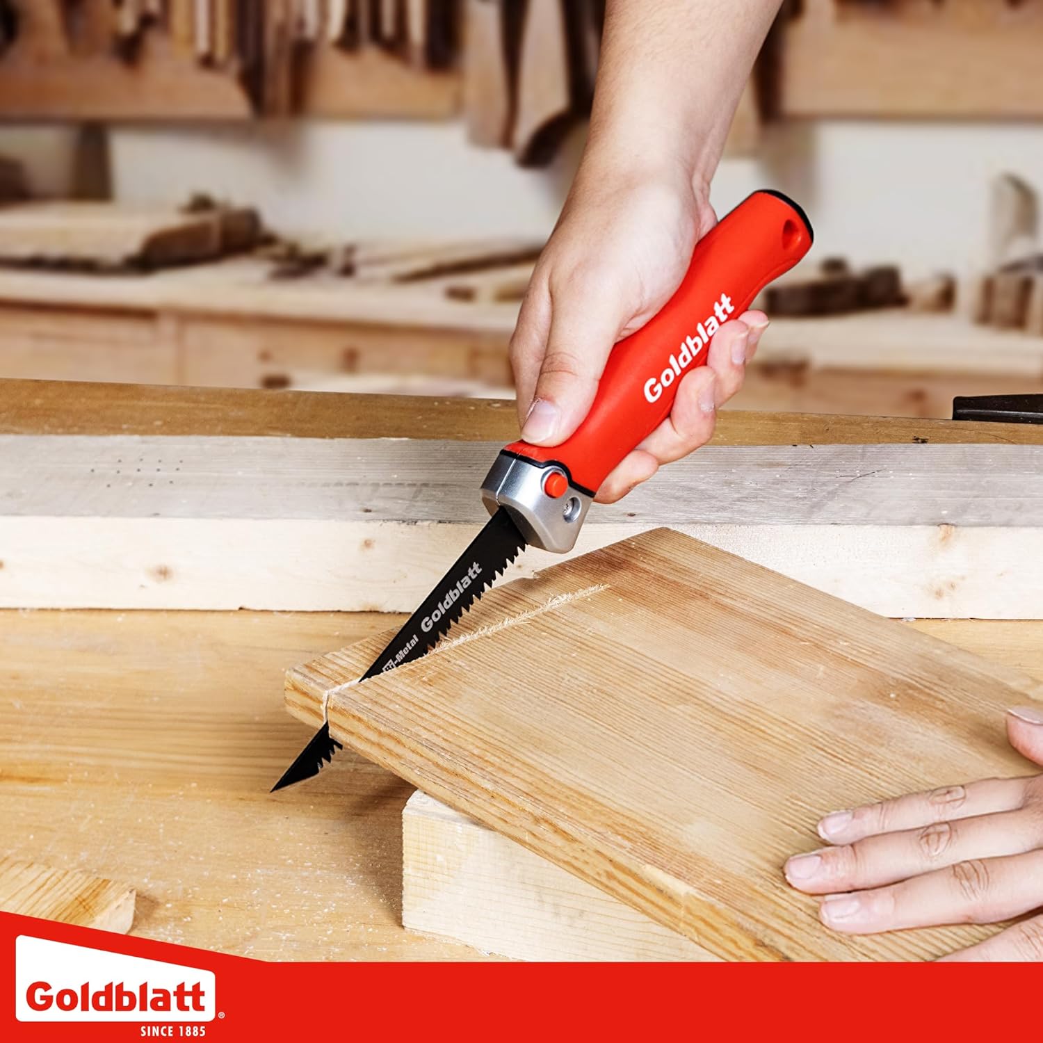 Goldblatt Folding Drywall Saw, Jab Saw, Hand Saws with Soft Grip Handle, Sheetrock Saws for Wallboard, Drywall, Plywood and PVC