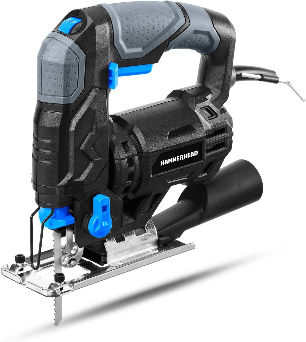 Hammerhead 4.8-Amp 3/4 Inch Jig Saw with 2pcs Wood Cutting Blades, Variable Speed and Orbital Function - HAJS048