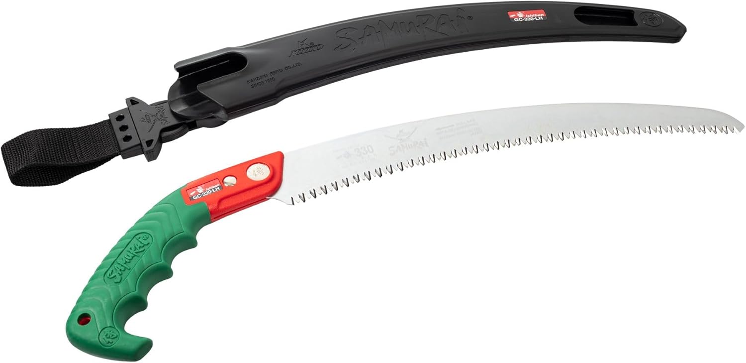 Alternative view of Samurai Ichiban 13" (330mm) Curved Pruning Saw w/Scabbard GC330LH (13114)