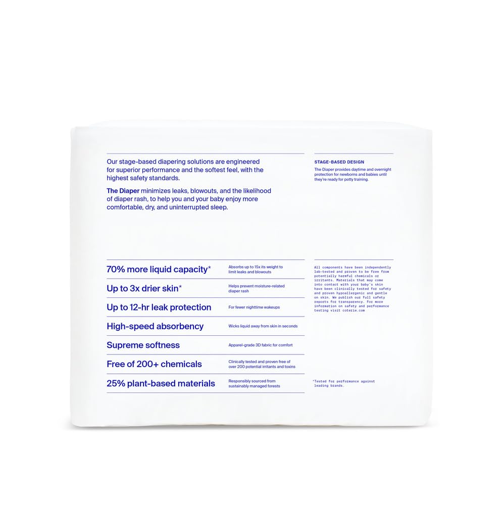 Coterie Size 4 Diapers, 25 Ct
