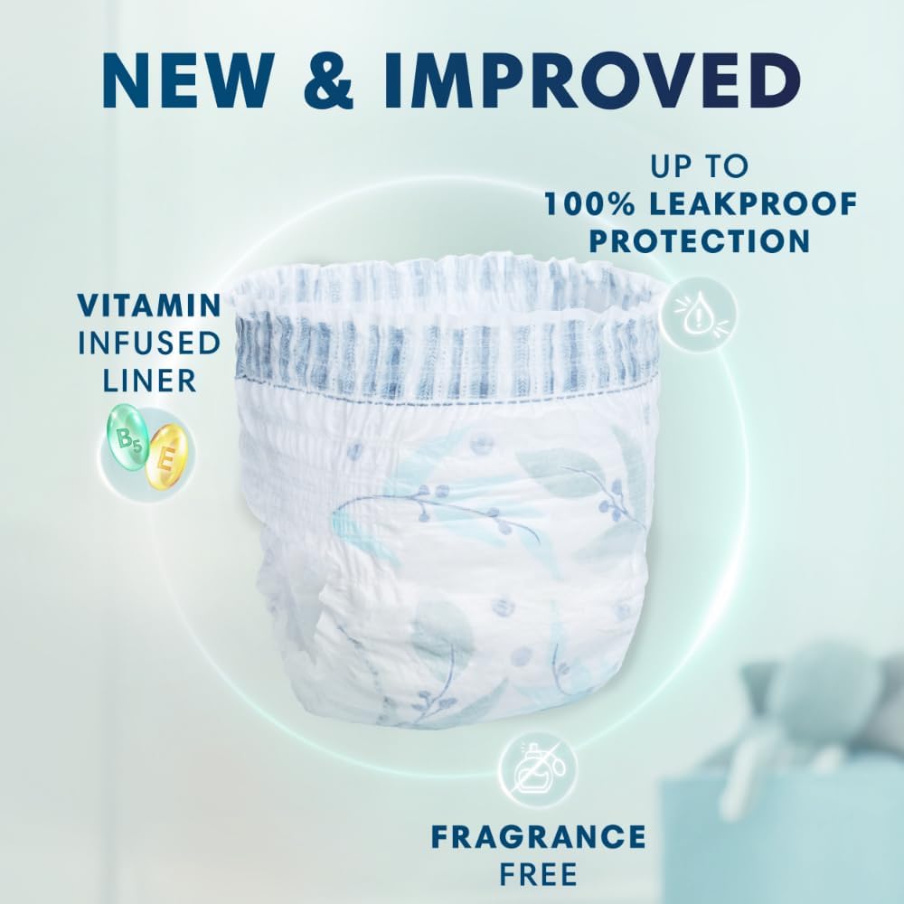 Alternative view of Pampers Pure Protection Training Underwear, Unisex, Size 2T3T, 100 Count, Premium, Hypoallergenic, Soft, Absorbent