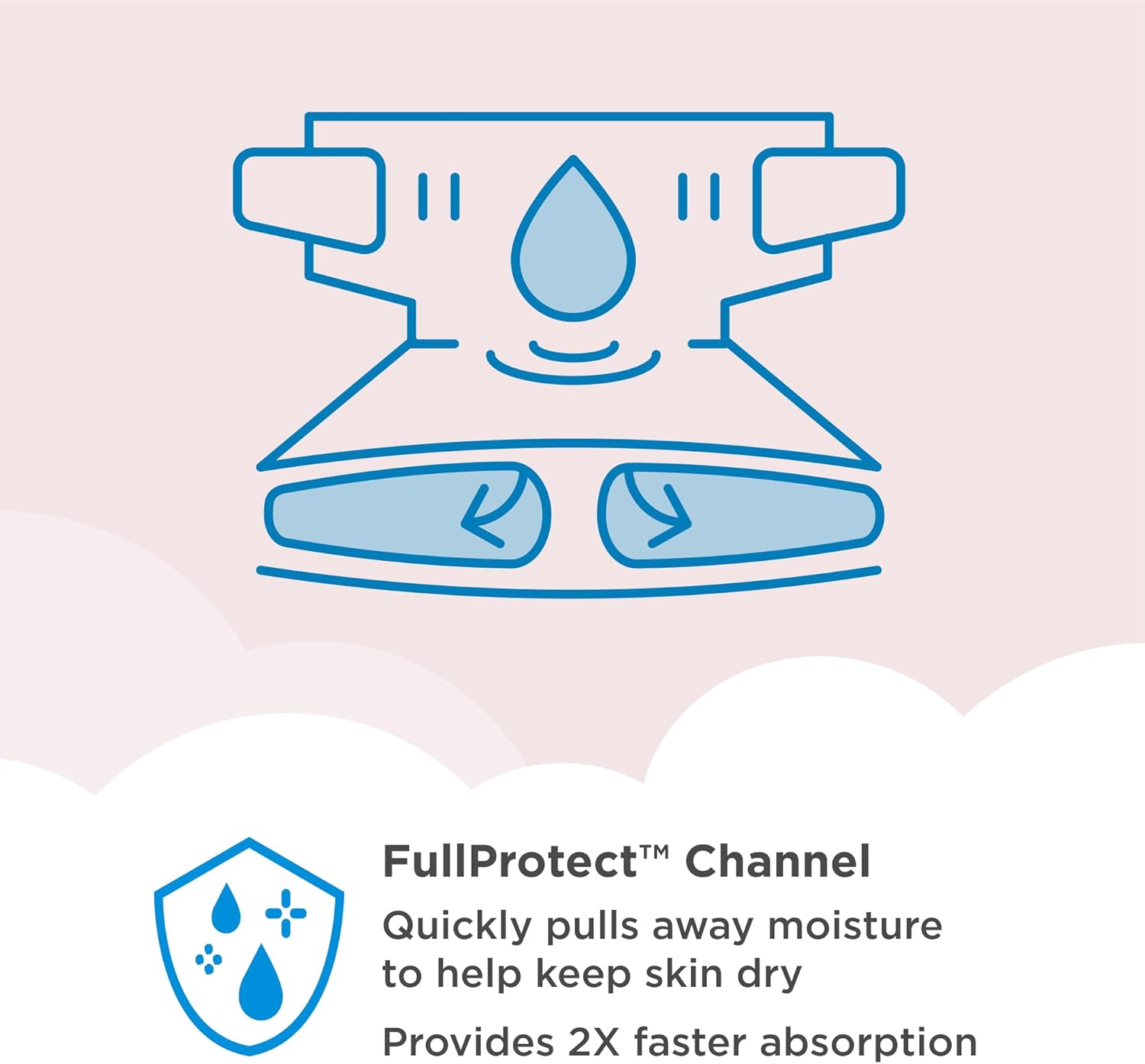 Alternative view of Amazon Brand - Mama Bear Plush Protection Diapers - Size 5, 31 Count, Hypoallergenic Premium Disposable Baby Diapers, White and Cloud Dreams