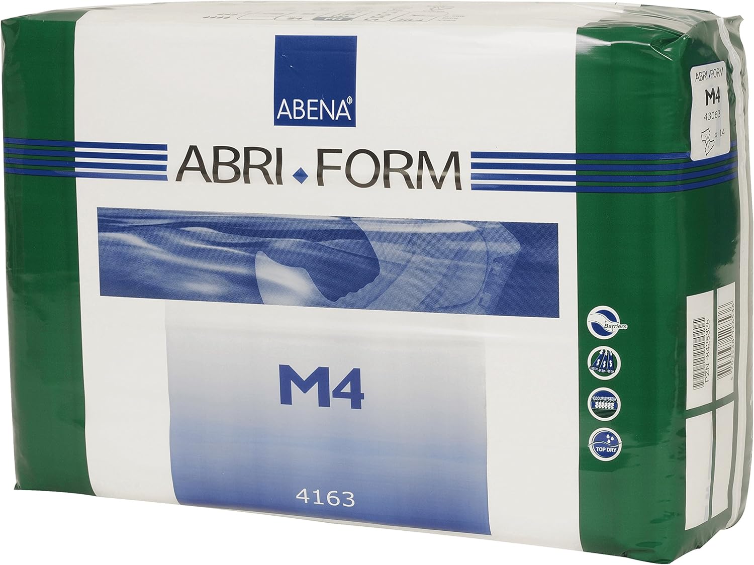 Alternative view of Abena Abri-Form Comfort Plastic-Backed Briefs, Level 4, (Medium To Large Sizes) Medium, 14 Count