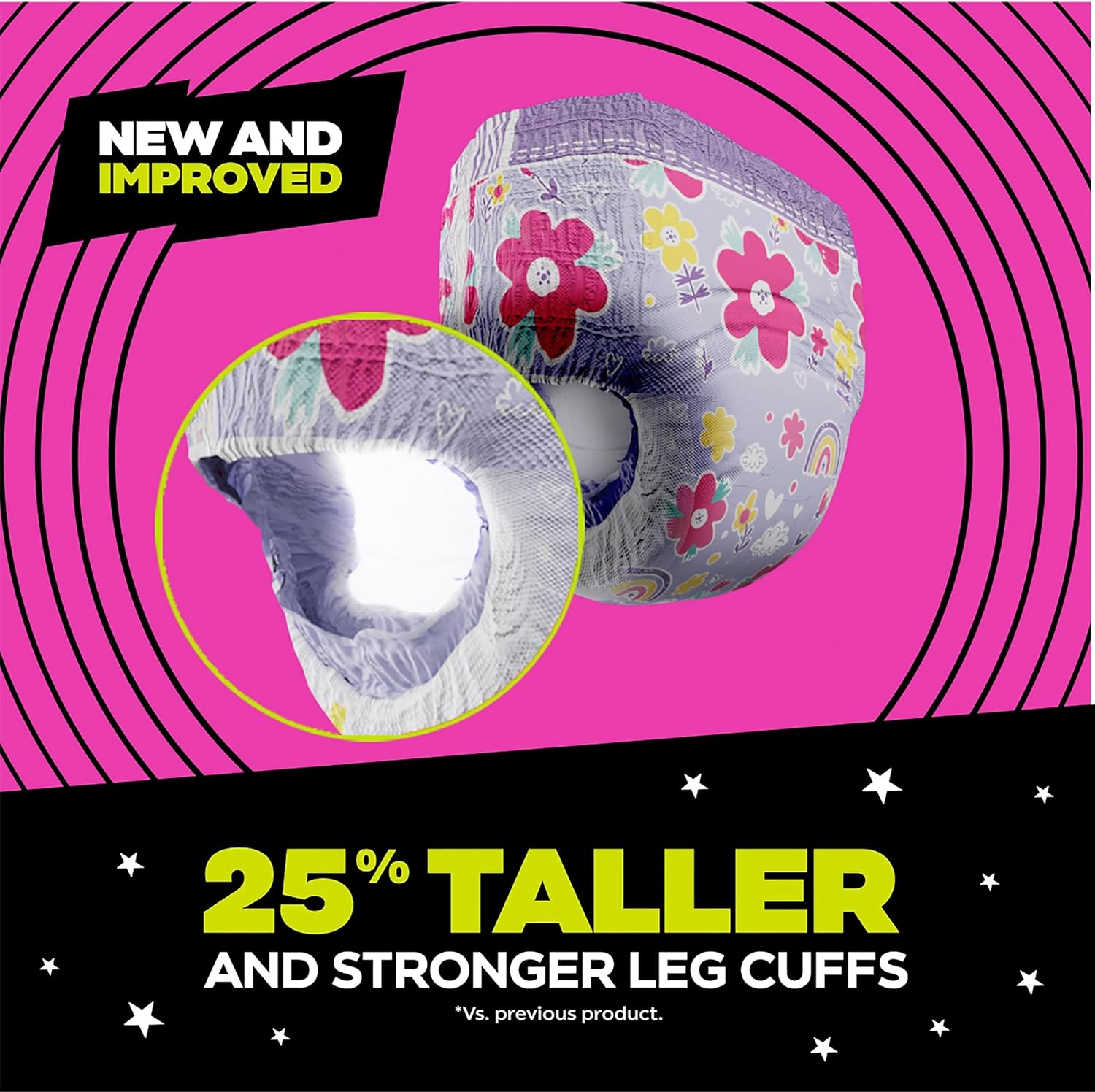 Ninjamas Girls Bedwetting Nighttime Underwear, Size S/M (38-70 lbs), 44 Count, Overnight Protection, Ultra Absorbent, Hypoallergenic - Image 5