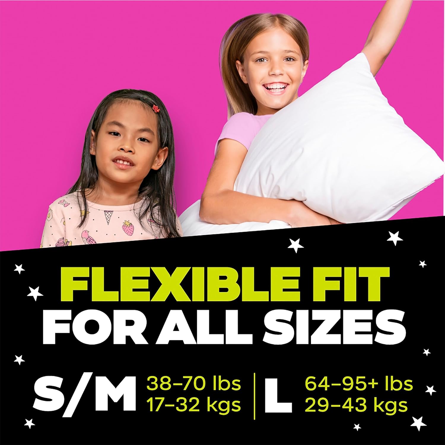 Ninjamas Girls Bedwetting Nighttime Underwear, Size S/M (38-70 lbs), 44 Count, Overnight Protection, Ultra Absorbent, Hypoallergenic - Image 8